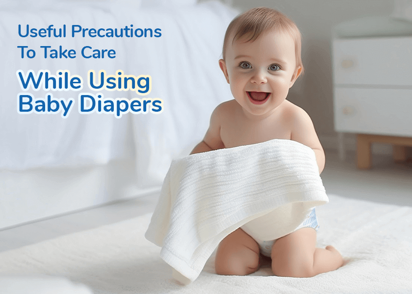 Useful Precautions To Take Care While Using Baby Diapers