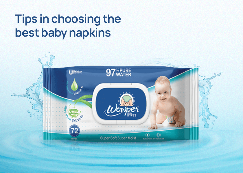 Tips in choosing the best baby napkins